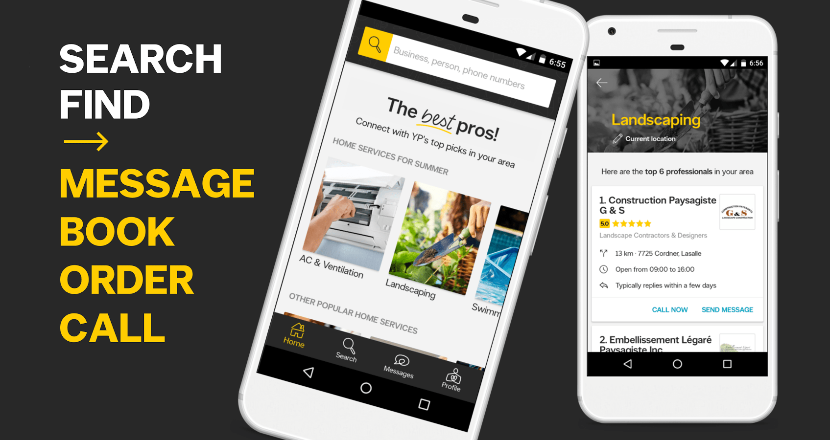 Yellow Pages App Pictures